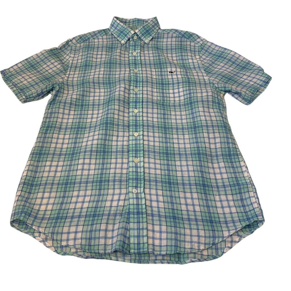 Vineyard Vines Men's Classic Fit Tucker Shirt Button Up Sz M Plaid Preppy Casual
